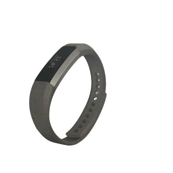 FitBit Alta Leather Stainless Clasp Accessory Band Color is Graphite Size L NiB - Picture 3 of 3